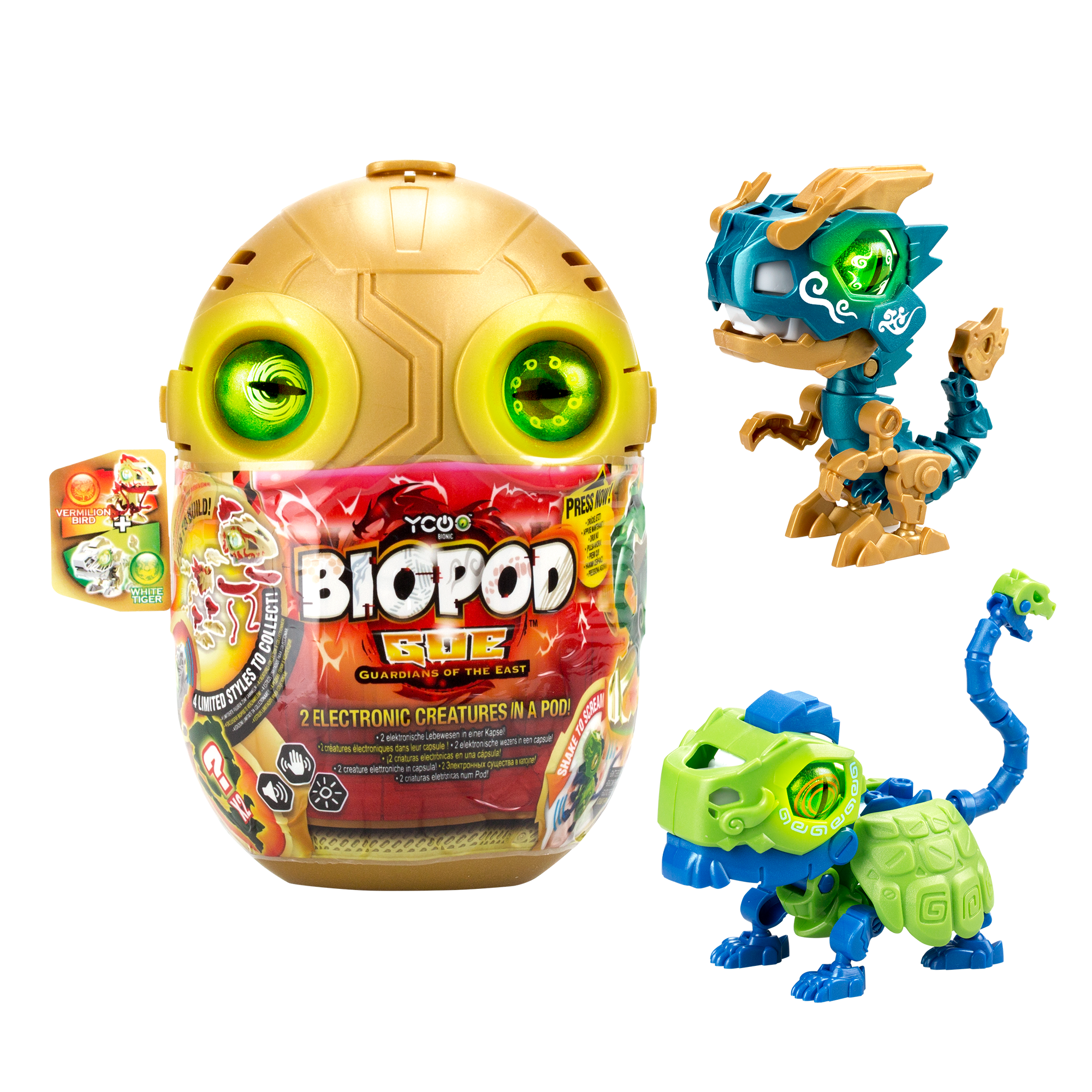 YCOO - Biopod Kombat Duo Pack - 2 Light and Sound Electronic Creatures to  Build and Collect - Pink and Green - Toy for Children Ages 5 and Up :  : Toys & Games